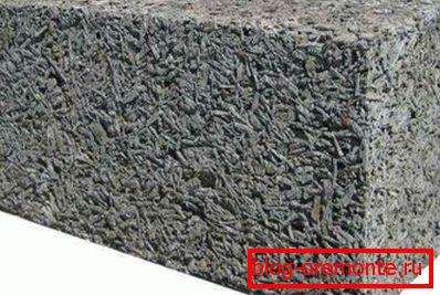 Dřevěný betonový blok Dřevěný betonový blok