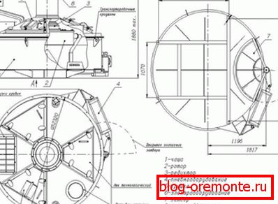 Výkres betonového mixéru Výkres betonového mixéru