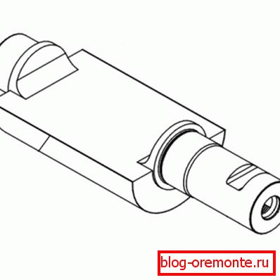 Excentrický hřídel vibrátoru. Excentrický hřídel vibrátoru.