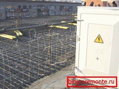 Elektrické vytápění základů Elektrické vytápění základů