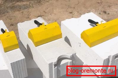 Fotografie bloků pórobetonu. Fotografie bloků pórobetonu.