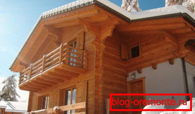 Foto domu z profilovaného dřeva Foto domu z profilovaného dřeva
