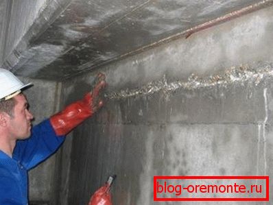 Foto vzniklého betonového spoje