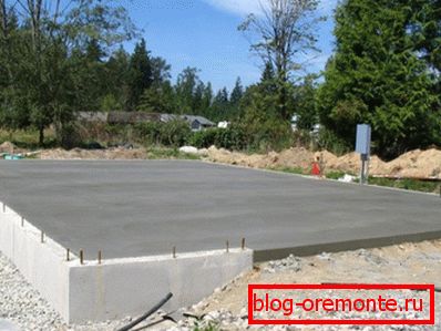 Založení betonu pět set Založení betonu pět set
