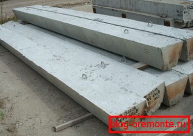Betonové nosníky připravené k použití Betonové nosníky připravené k použití