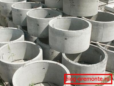 Připravené železobetonové kroužky Připravené železobetonové kroužky