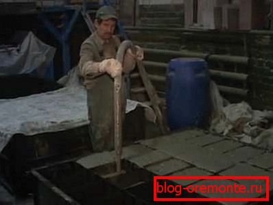 Изготовление блоков из pěnový beton заливкой в формы Изготовление блоков из pěnový beton заливкой в формы