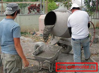 Vytvoření malty v betonovém mixeru Vytvoření malty v betonovém mixeru