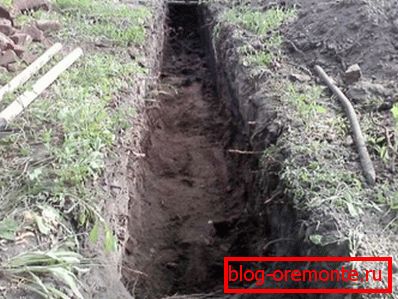 Výstavba příkopů Výstavba příkopů