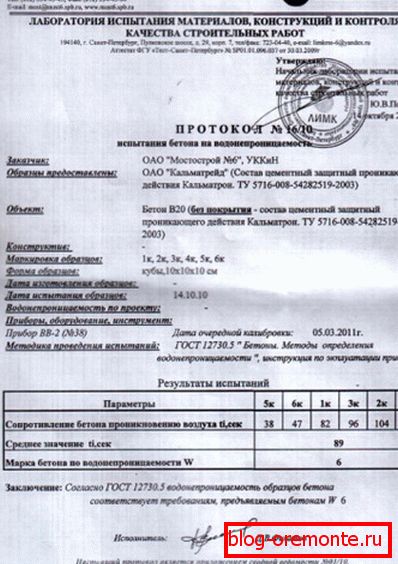 Kopie protokolu o zkoušce odolnosti proti vodě Kopie protokolu o zkoušce odolnosti proti vodě