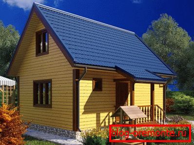 Chata s obývacím pokojem, ložnicí a kuchyní Chata s obývacím pokojem, ložnicí a kuchyní