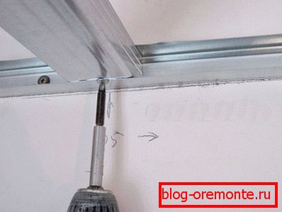 Montáž stropního rámu Montáž stropního rámu