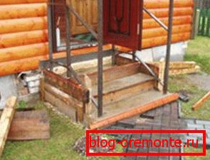 Veranda na dřevěný dům. Veranda na dřevěný dům.