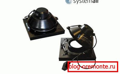 Střešní ventilátor společnosti systémair