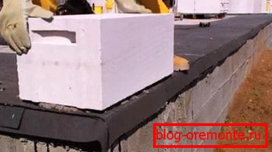 Instalace prvního bloku Instalace prvního bloku