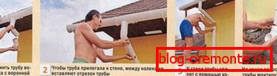 Instalace systému odstraňování dešťové vody ze střechy