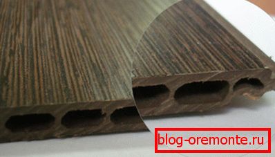 Na fotografii - vodotěsný laminát v řezu Na fotografii - vodotěsný laminát v řezu