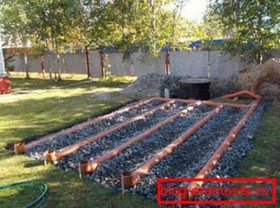 Na půdách s nízkou nasákavostí se používá místo konstrukce filtrační pole další konstrukce. Na půdách s nízkou nasákavostí se používá místo konstrukce filtrační pole další konstrukce.