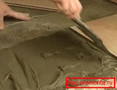 Použití lepicí směsi dlážděná veranda