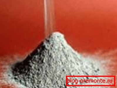 Vzorek pucolánového cementu. Vzorek pucolánového cementu.