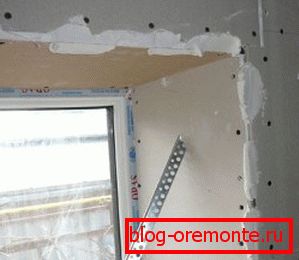 Provedení svahu pomocí sádrokartonu Provedení svahu pomocí sádrokartonu
