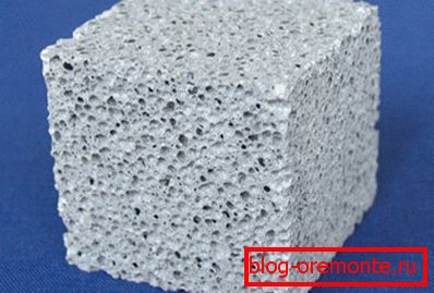 Pěnový beton v řezu Pěnový beton v řezu