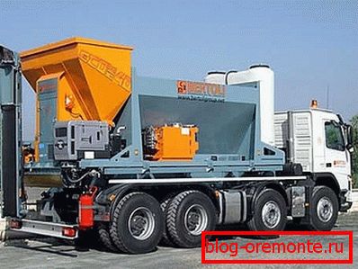 Mobilní betonárna.