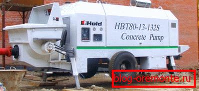 Mobilní betonové čerpadlo Mobilní betonové čerpadlo