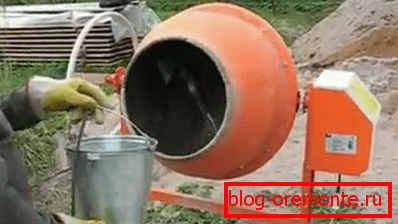 První věc v bubnu typu vody.