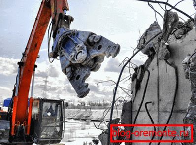 Použití hydraulického demoličního řezačky Použití hydraulického demoličního řezačky
