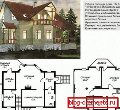 Něco takového je projekt, který byste měli dostat do rukou, s pohledem a plánem domu Něco takového je projekt, který byste měli dostat do rukou, s pohledem a plánem domu