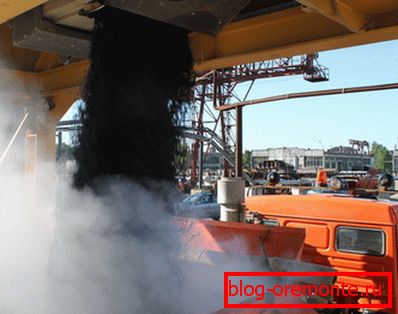Hot mix shipping proces Hot mix shipping proces