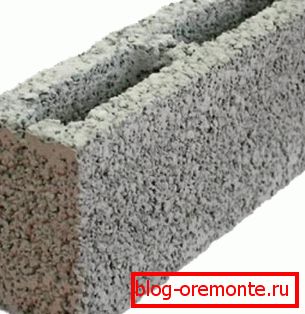 Dutý odlehčený agregátový blok. Dutý odlehčený agregátový blok.