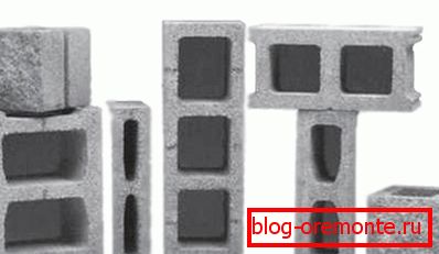 Odrůdy bloků písku a cementu Odrůdy bloků písku a cementu