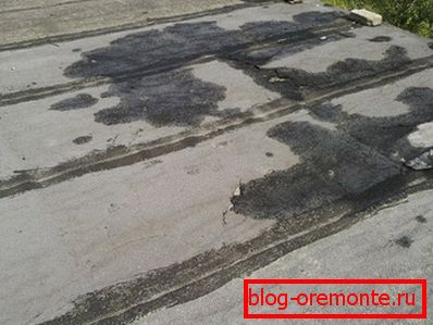 Oprava střechy válcovaného materiálu