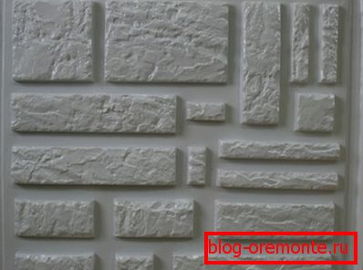 Gumová forma pro umělý kámen z betonu.