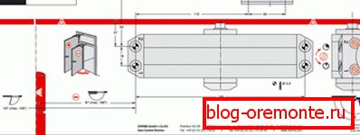 Montážní schéma zavěšení dveří: montážní šablona Montážní schéma zavěšení dveří: montážní šablona