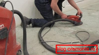 Broušení pomocí sběrače prachu Broušení pomocí sběrače prachu