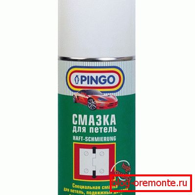 Složení pro mazání závěsů a zámků Složení pro mazání závěsů a zámků