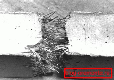 Beton ocelového vlákna v řezu Beton ocelového vlákna v řezu