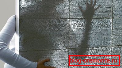 Stěna z průhledného betonu Stěna z průhledného betonu
