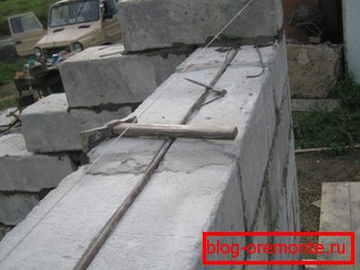 Výstavba pěnových bloků. Výstavba pěnových bloků.