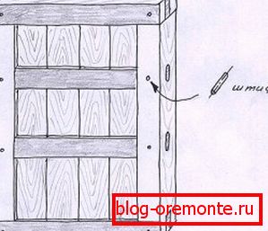 dveřní kolíky DIY dřevěné dveře