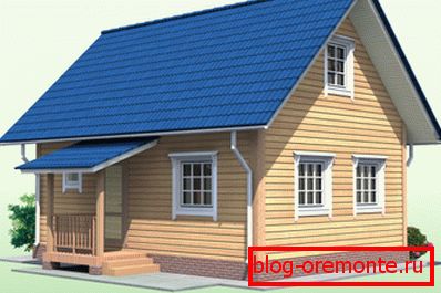 Типовой Projekt 3D domu s podkrovím Типовой Projekt 3D domu s podkrovím