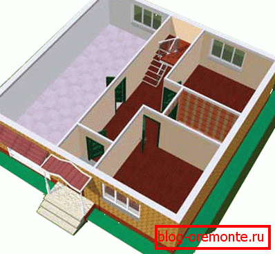 Projekt trojrozměrného betonového domu