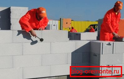 Umístění pórobetonu Umístění pórobetonu