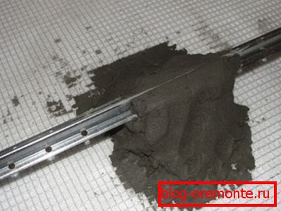 Instalace vodícího profilu Instalace vodícího profilu