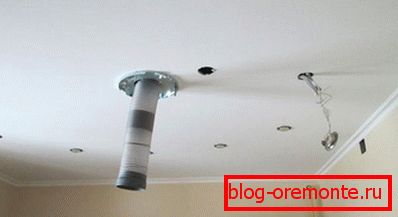 Instalace vypouštěcího kanálu Instalace vypouštěcího kanálu