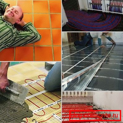 Odrůdy teplých podlah