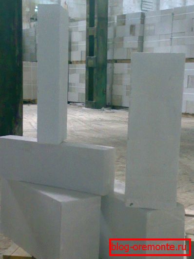 Autoklávovaný beton ve formě stavebních bloků Autoklávovaný beton ve formě stavebních bloků